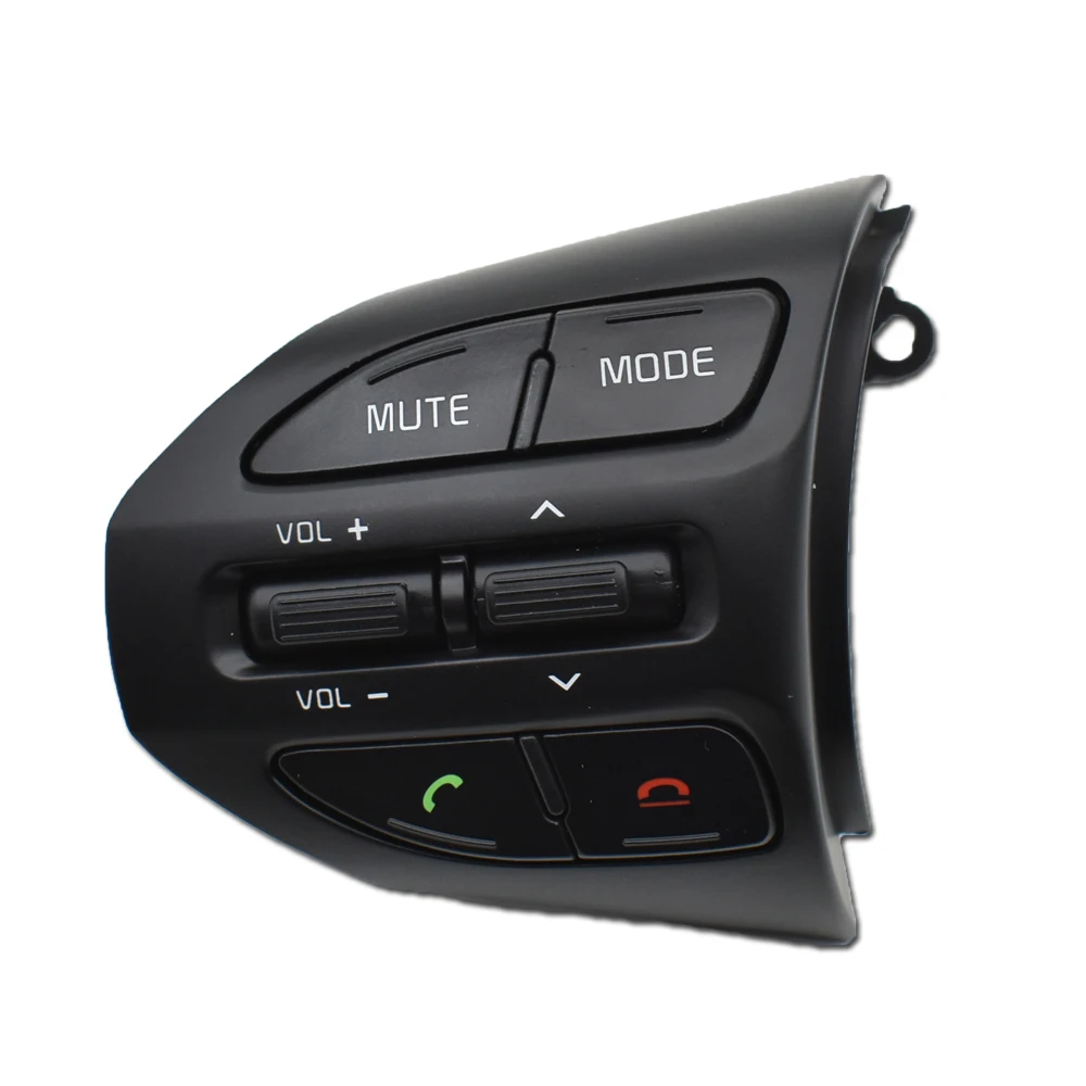 Pulsanti di controllo della velocità del volante per KIA K2 RIO 2017 2018 2019 RIO 4 manopola del cambio dell'interruttore del volume del telefono Bluetooth per parti di automobili: Grigio