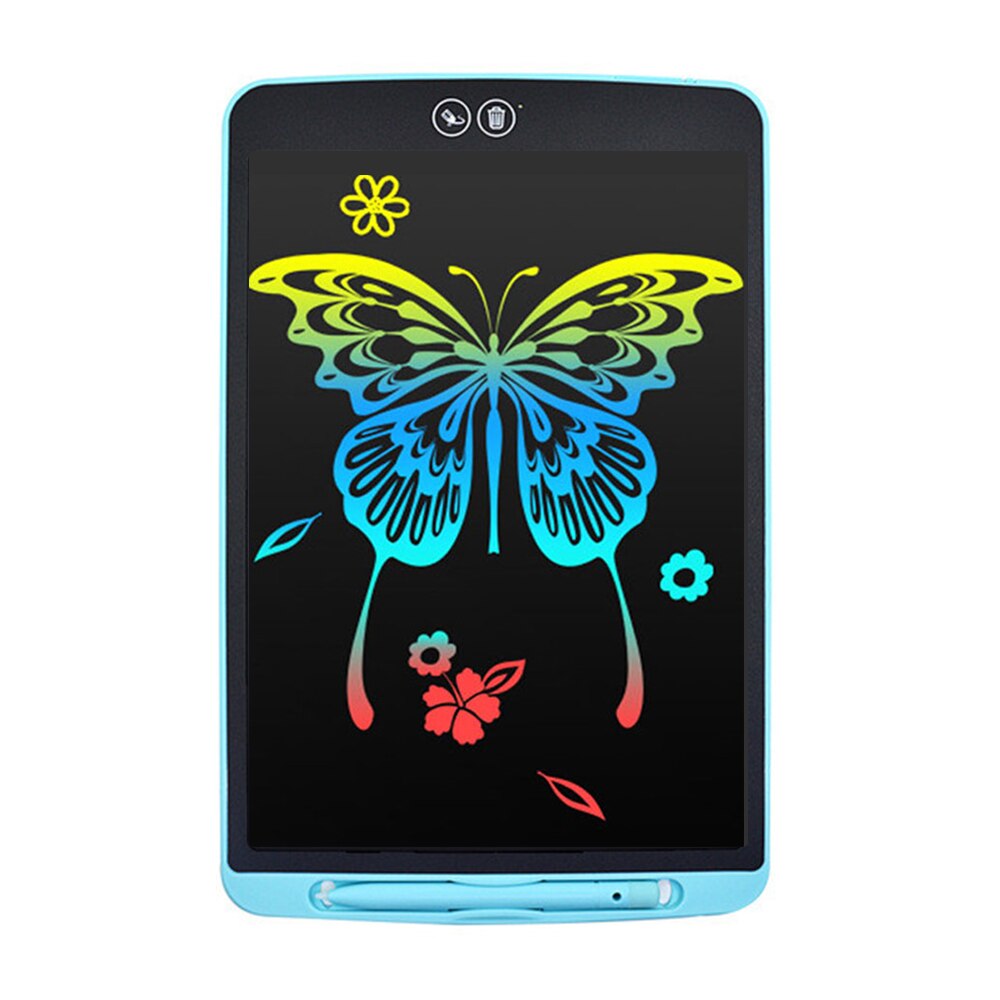 12 Inch Smart Kleurrijke Lcd Schrijven Tablet Digitale Tekening Elektronische Handschrift Pad Bericht Graphics Board Kids Schrijfbord: Erasable blue