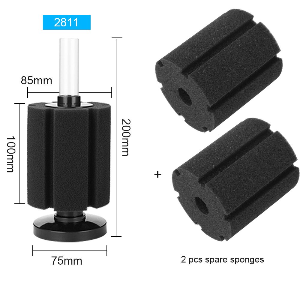 Filtro bioquímico de algodón de hada del agua, Material de filtro neumático de pecera, filtro de acuario silencioso, filtro de esponja: SG-2811 Sponge2
