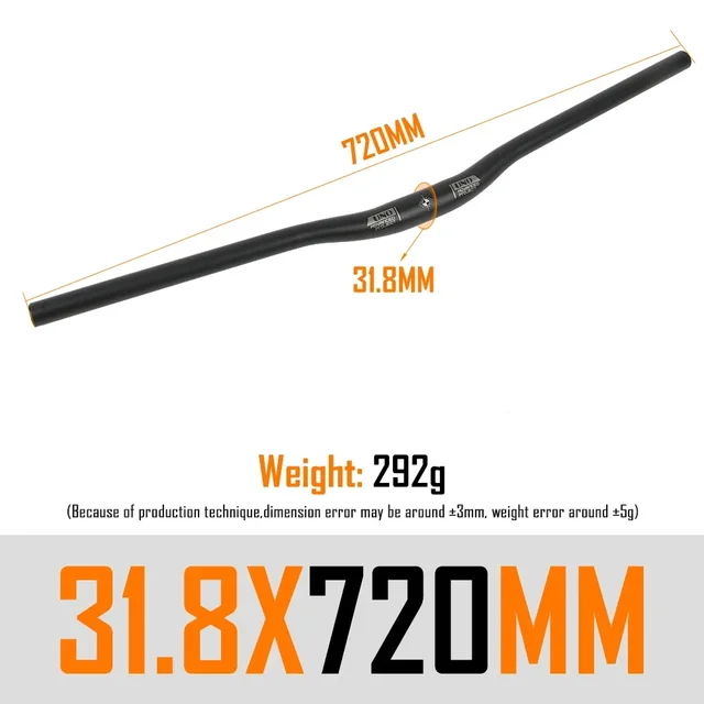 UNO-Manillar de bicicleta recto/ribalón, mango plano de aleación de aluminio para bicicleta de montaña, 640, 680, 720, 740, 760, 780, 800mm, piezas de bicicleta: Azul marino