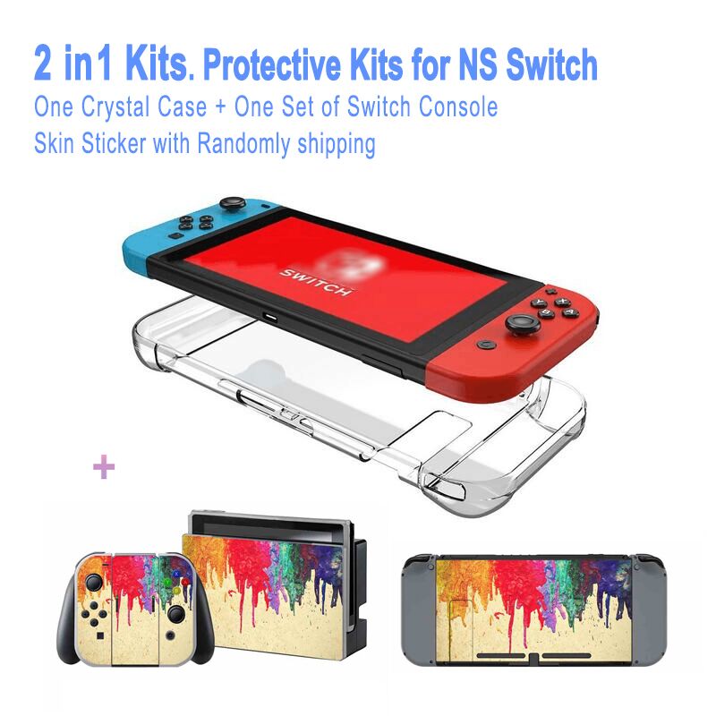 NS Game accessories for Split PC Protector Case Cover For Nintendo Switch NS NX Accessories: Dark Blue