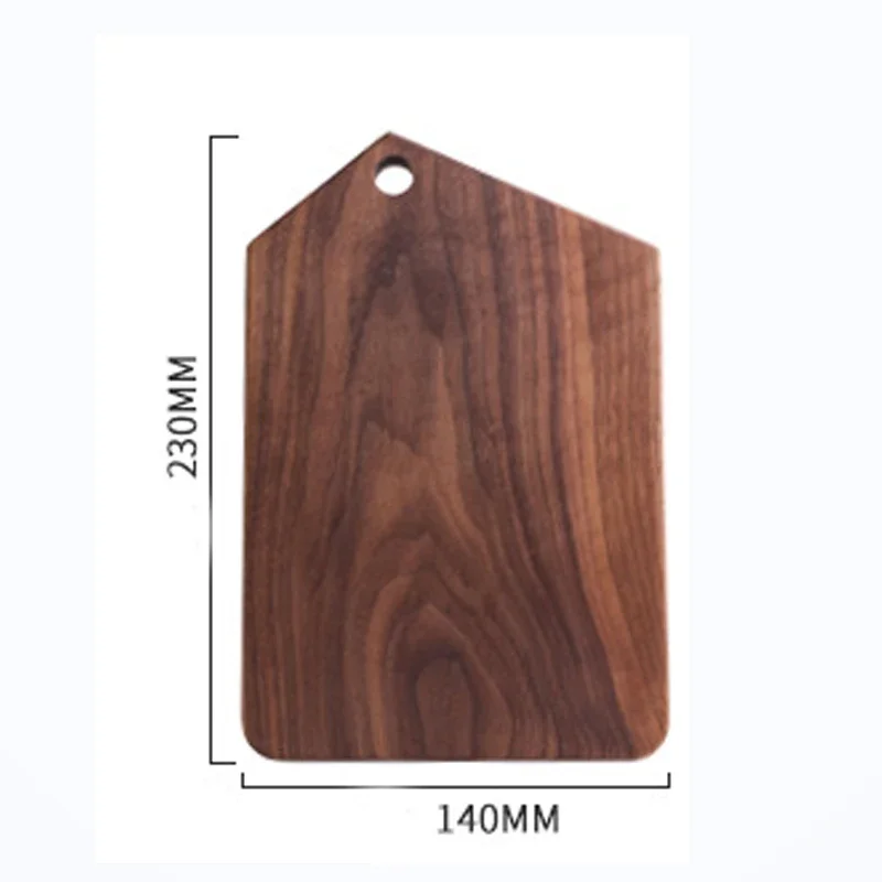 Planche à découper en bois massif, bois massif de cuisine en noyer noir, sans laque, avec planche à découper en bois: TRANSPARENT