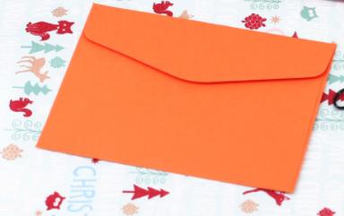 Coloffice 10 pièces/ensemble bonbons couleur jolie enveloppe banque carte de membre sac de rangement blanc petit enveloppe école fournitures de bureau: Orange