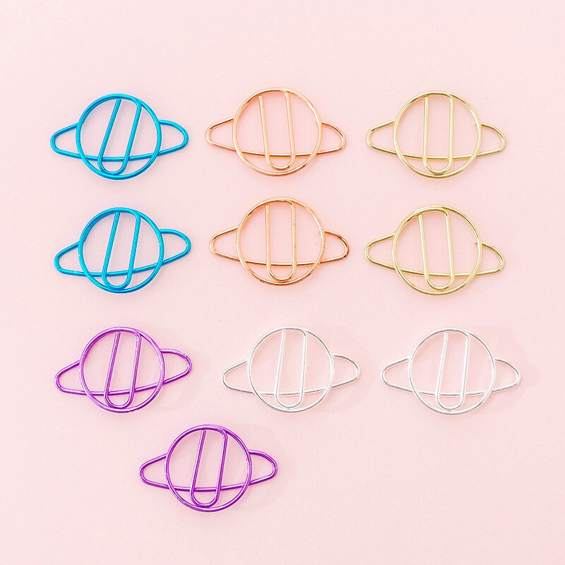 10Pcs Hollow Envelope Diamond Shape Paper Clips Set Cute Stationery Metal Clear Binder Clips Photo Tickets Notes Letter: 2