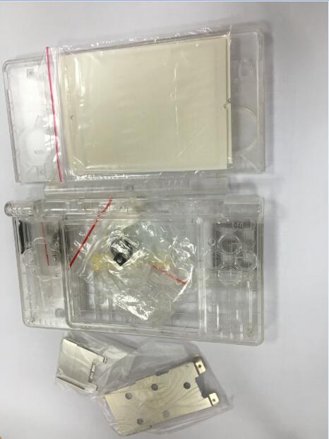 Volledige Behuizing Case ForNintendo DS i, Game Spair Onderdelen Shell/Case Voor D SI, Verschillende Kleuren Beschikbaar: Crystal