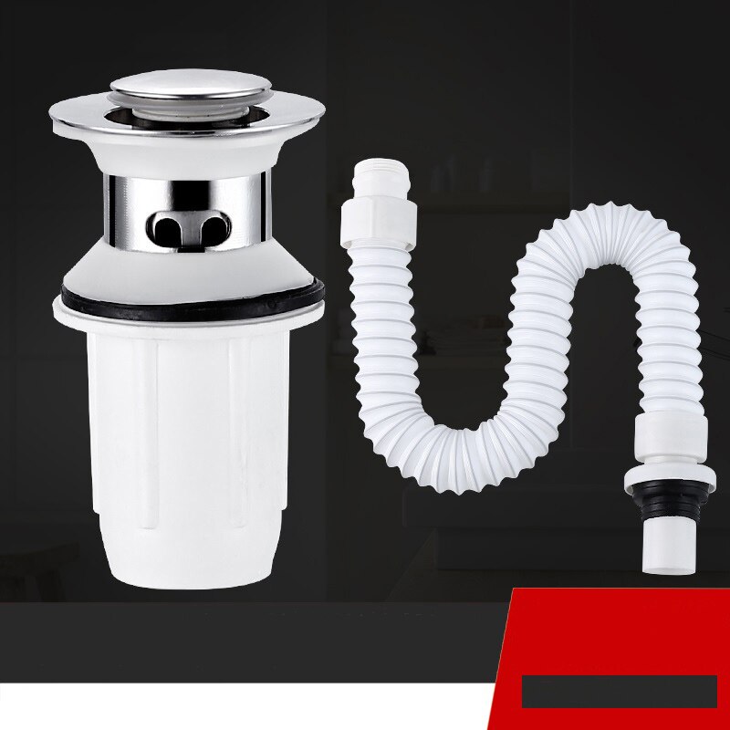 Wash Basin Down Pipe Wash Basin Stainless Steel Deodorization Drainage Hose Downcomer Large Displacement Water Pipe