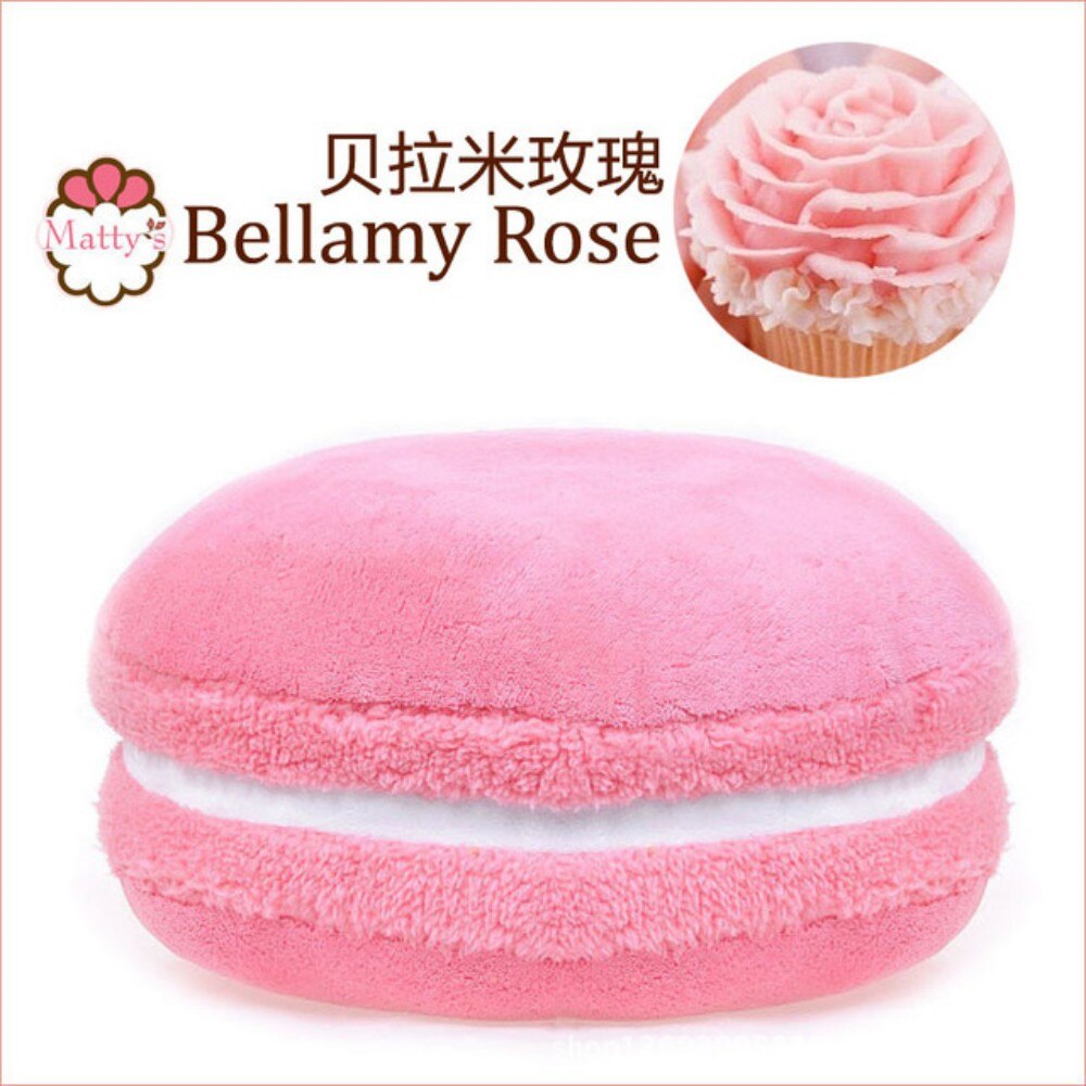 Macaron poduszka makaronik okrągły biały czerwony żółty niebieski zielony ciasteczka poduszka macaron prezent poduszka ICHIGO mleko: G