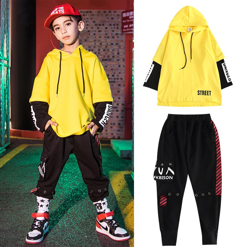 Ballroom Moderne Dans Kleding Hip Hop Dance Kostuums Voor Jongens Street Dance Show Slijtage Prestaties Rave Kleding DQS3631