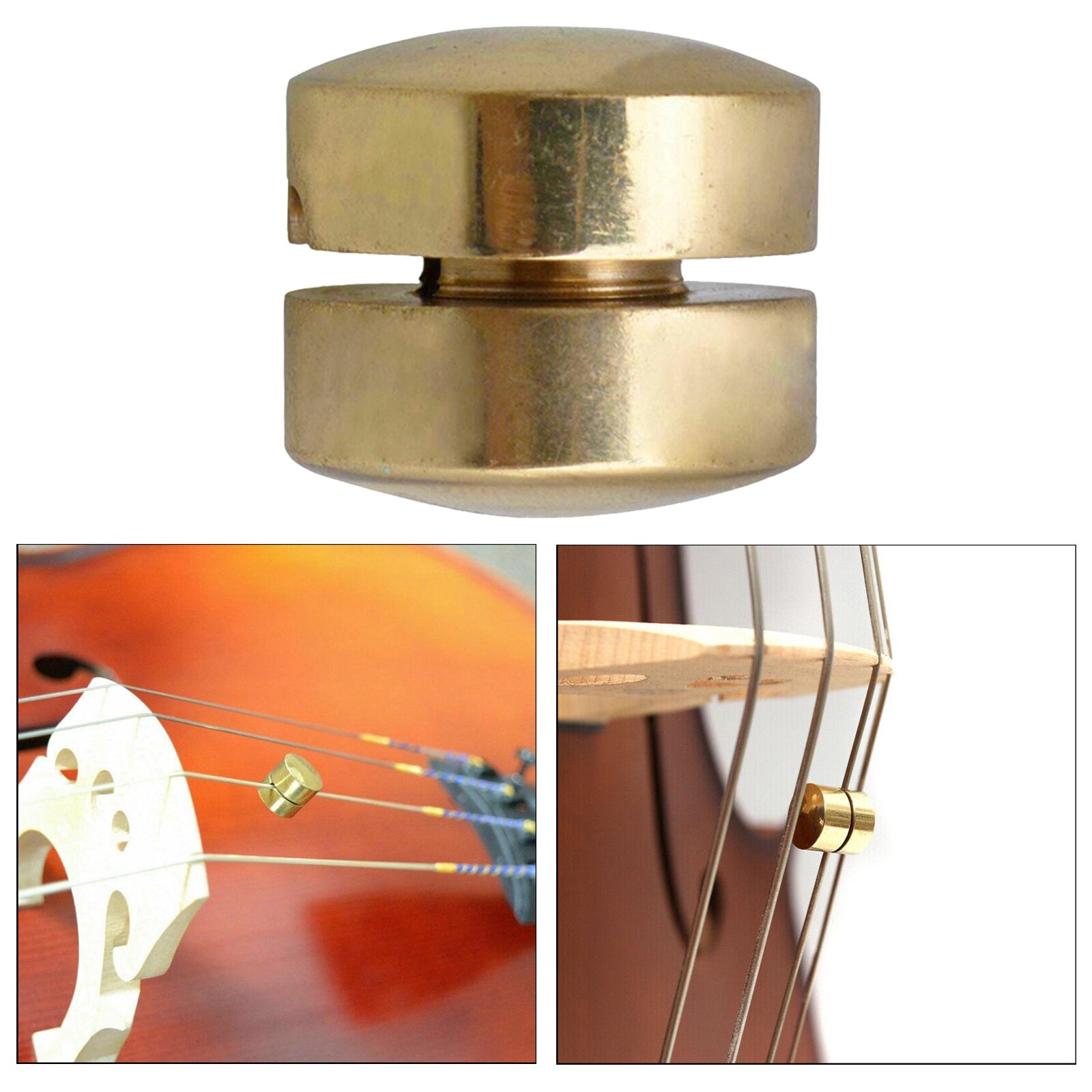 Peças e acessórios para violino tipo 1/4-4/4 botão de latão tons de lobo para ajustador de tom de violino