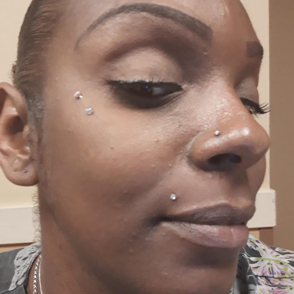 2 stuks 16g transparante kraakbeen oorbellen, stekertjes van plastic voor helix- en traguspiercings, lipringen, labret-retainers voor werk en chirurgie