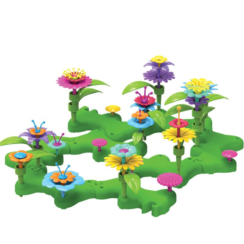 Bloem Tuin Gebouw Speelgoed-Build Een Boeket Bloemstuk Playset R66D