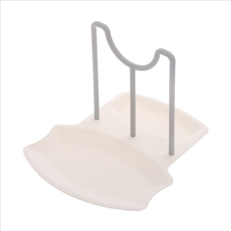 Plastic Spoon Rest For Fork Spatula Rack Spoon Holder Stand Tableware Storage Rack For Spoon Pot Lid Holder Kitchen Organizer: white