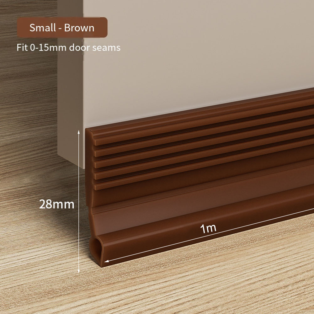 Tetningslist for bunndør tetningslist under døren tetningslister trekkstopper dørpakning kuldesperre vindtette striper: Himmelblå