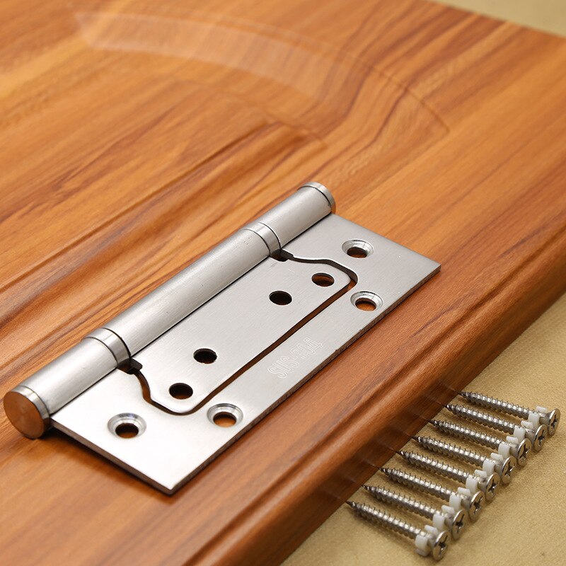 5-inch stainless steel hinge 3.0mm thick positive hinge folding hinge Slotless solid wood door hinge 2pcs