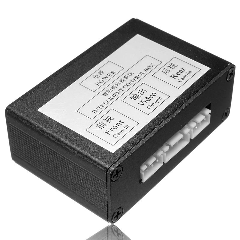 Two Cameras Image Switch Control Box for Front View / Rear View Parking System Video car dual cameras switch control two channel