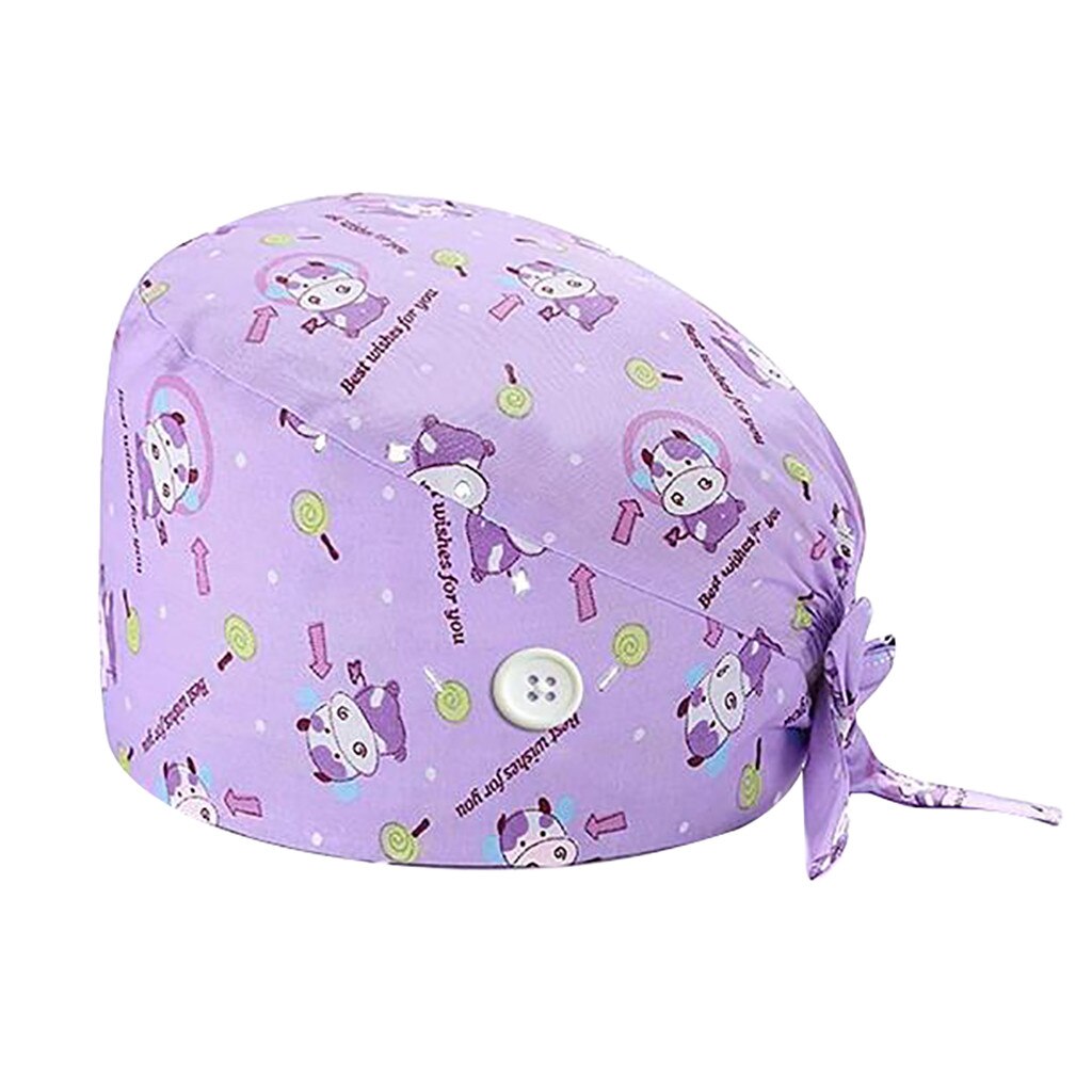 Working cap nurse accessories Solid Print Work Hat Casual Unisex Cap With uniform clinical beautician