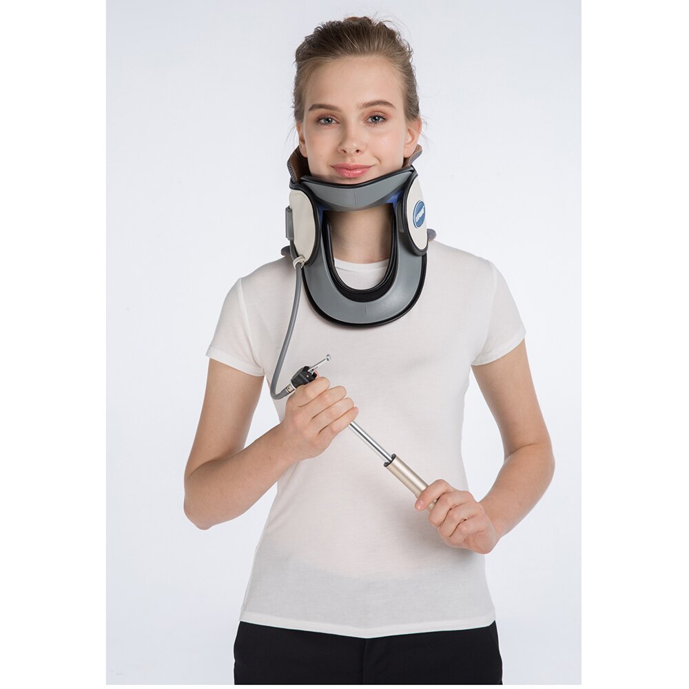LEAMAI – collier Cervical gonflable, Traction du cou, Support oreiller de Massage, soulagement de la douleur, relaxation, soins de santé, étirement de la tête