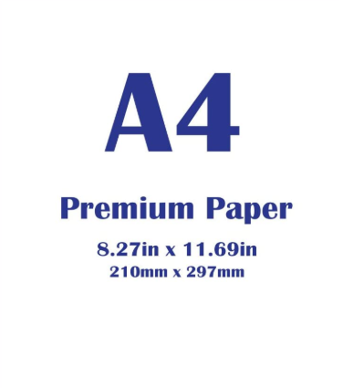 White /Black /Red Paper,Premium A4 ,size 210 x 297 mm (8.3"x 11.7") 80 gsm, Printer Paper,(100 Sheets),Copier Printer Compatible: White 100 sheets