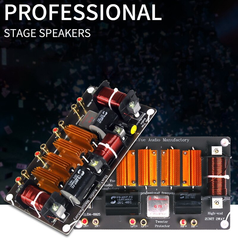 1500W High Power Speaker Crossover 3 Way High-Low 8 Ohm Frequency Divider for Speaker, Crossover Point 1600/2800Hz