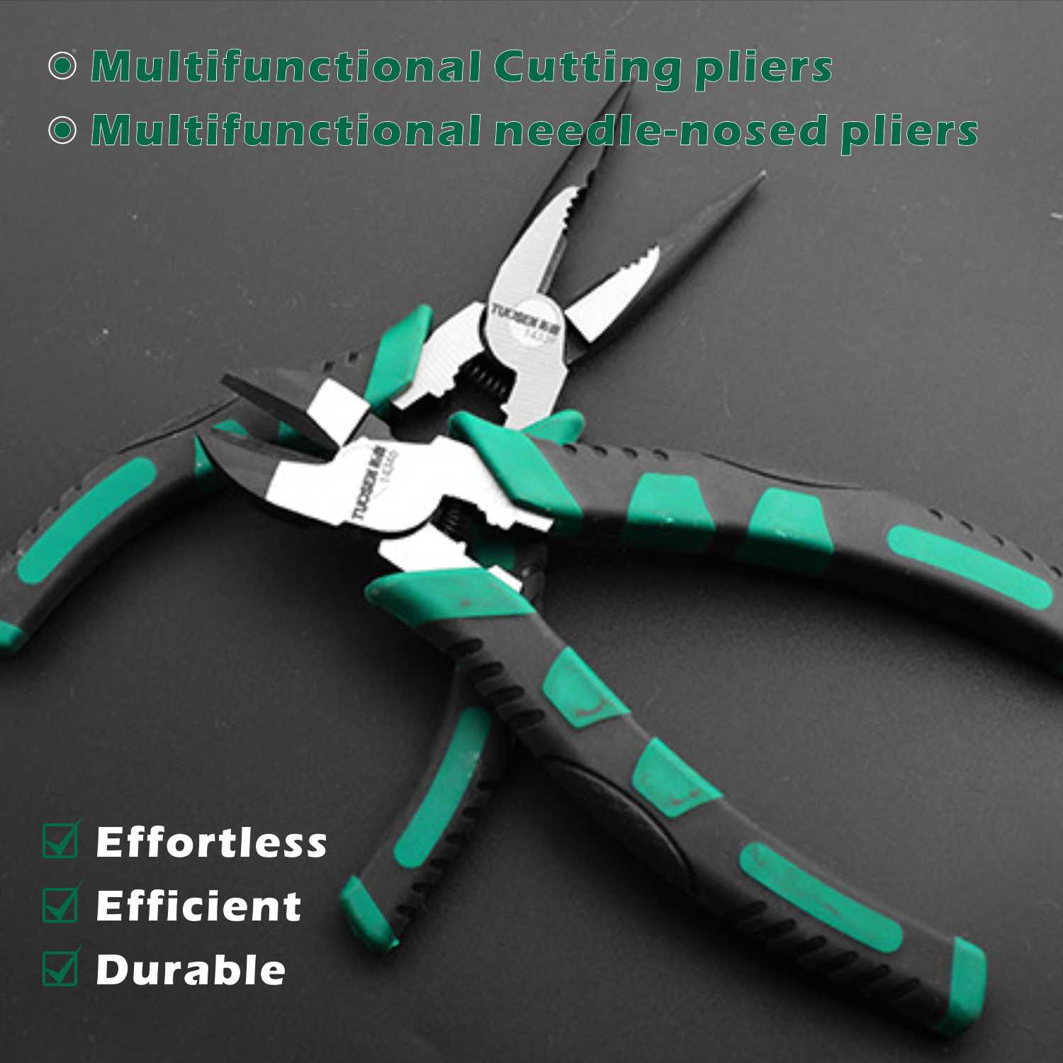 6 &#39;&#39;/8&#39;&#39;/9 &#39;&#39;Multifunctionele Tang Set Combinatie Punttang Stripper/Crimper/Cutter zware Draad Tang Diagonale