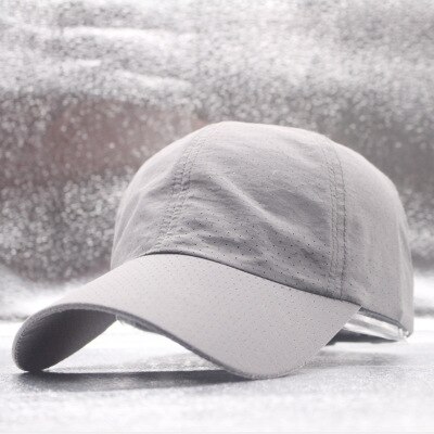 Solid Zomer Baseball Cap Mannen Snapback Vrouwen Sneldrogend Mesh Cap Ademend Zonnehoed Bone Masculino Trucker Cap: Dark gray