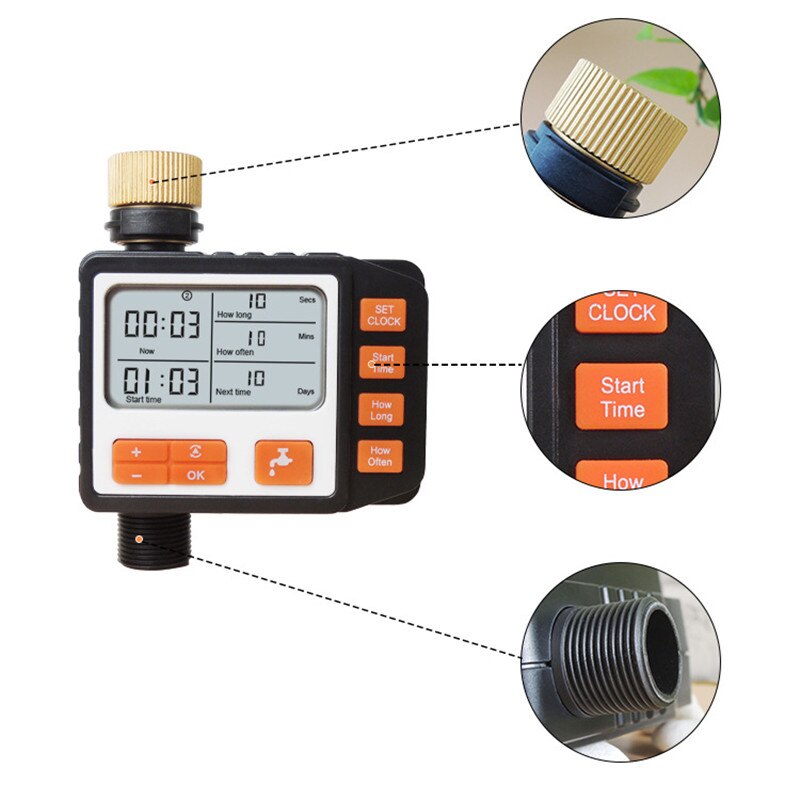 Garden Watering Device Timer Irrigation Controller Automatic Electronic Watering Timer Smart Drip Irrigation Timer System