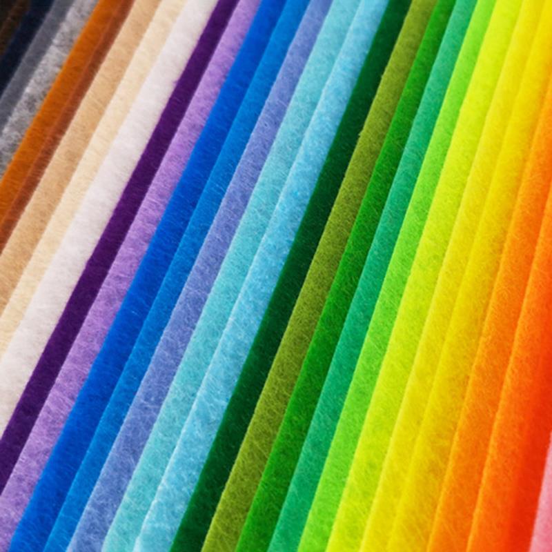10/40 Stücke Vlies Handarbeiten Filz Stoff 10 cm Patchwork Tuch Bündel für freundlicher Scrapbooking Puppe NäHenne Handwerk DIY Quilten blatt