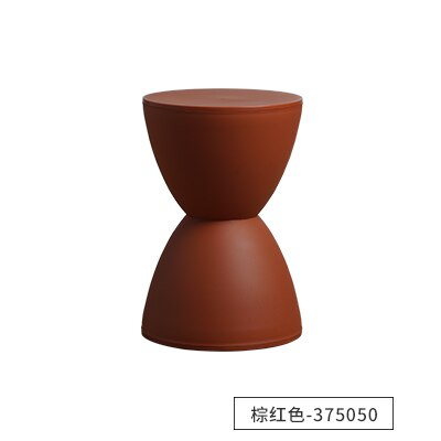 Tabouret bas moderne, minimaliste et nordique, pour chaussures de maison en plastique, simple et à la , tabouret de change de chaussures, petit tabouret de appartement: Marron