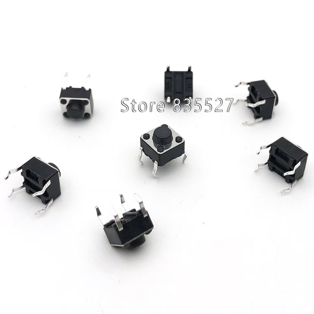 25 kinds choice , Light touch switch pack small key switch micro switch pack 2*4 3*6 4*4 Push Button 6x6 12*12 2.5 3.5 4.3: 6x6x5 DIP 50pcs