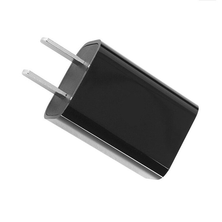Charging head universal for mobile phone, flat iPad Apple charger, USB plug, 1A charge white and black