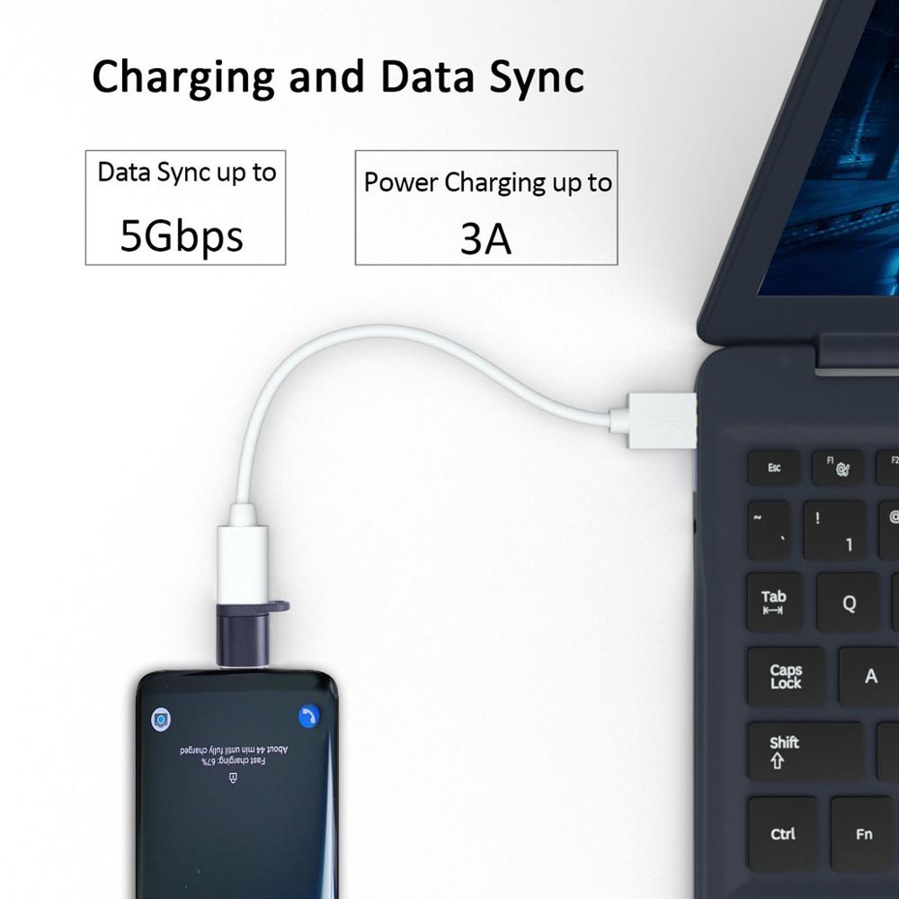 Mini Cable tipo C OTG Micro USB A Adaptador tipo C conector de Cargador Micro usb para teléfono inteligente
