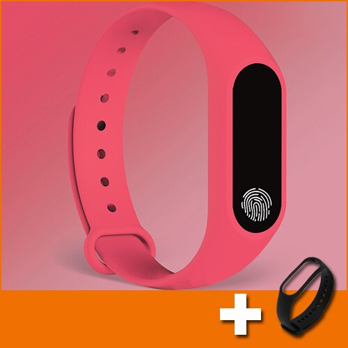 Sport armbånd klokke dame klokker dame armbåndsur for dame klokke kvinnelig armbåndsur timer relogio feminino: Rosa leggstropp 1