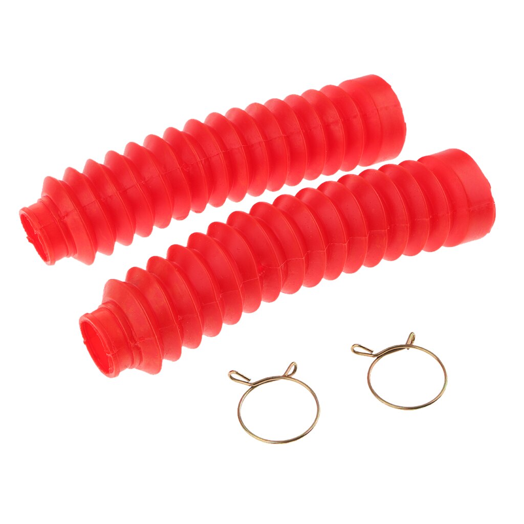 Gumowe przednie widelce motocyklowe osłona pyłoszczelna buty z zaciskiem 210x42x25mm