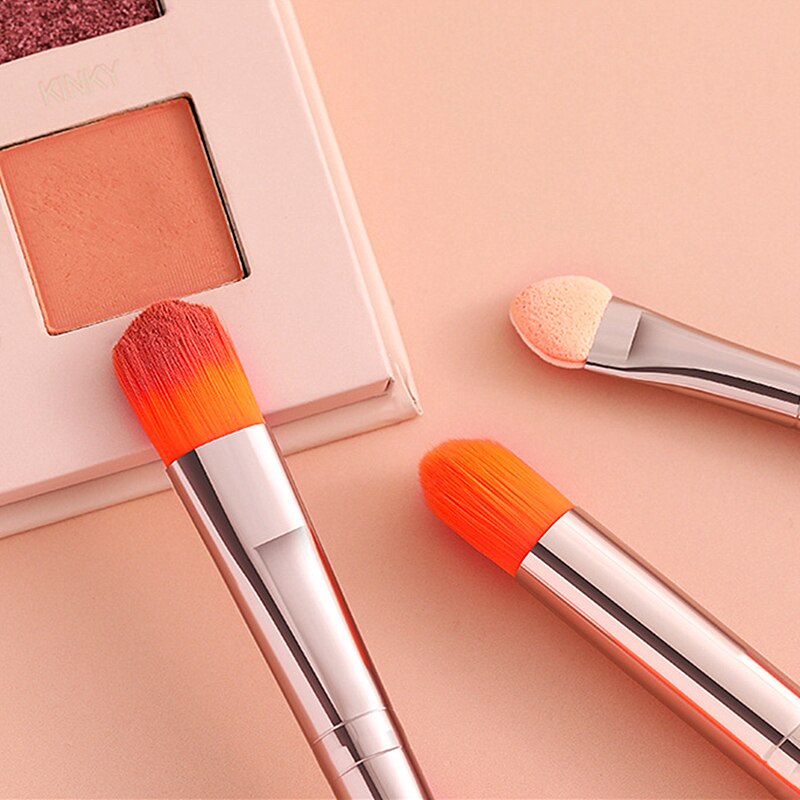 Zzdog 20 stk øjenskygge børste sæt høje øjendetaljer makeup børster naturligt hår kosmetiske værktøjer til foundation