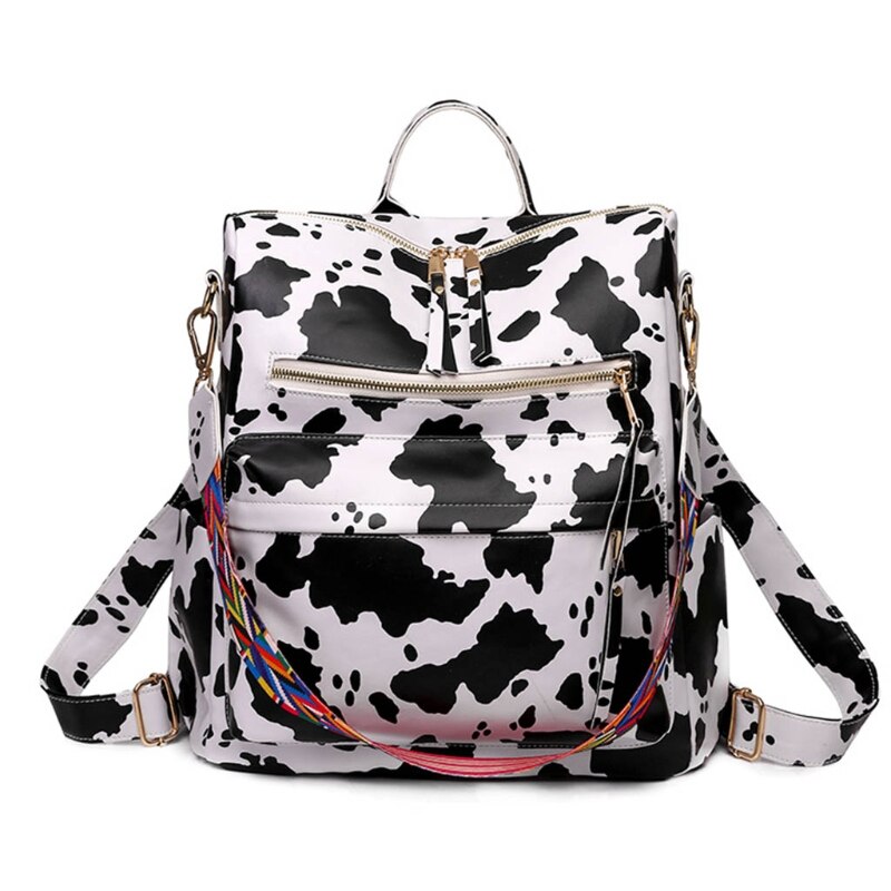 Vrouwen Rugzak Pu Anti-Diefstal Toevallige Schoudertas Mode Dames Satchel Tassen M68C: 4