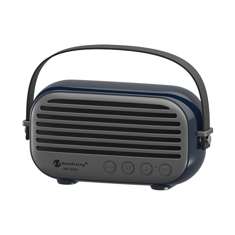 Altavoz Bluetooth impermeable al aire libre Sonido HD Estéreo Portátil soporte TF USB AUV Radio FM con micrófono manos libres para interior y exterior: blue speaker