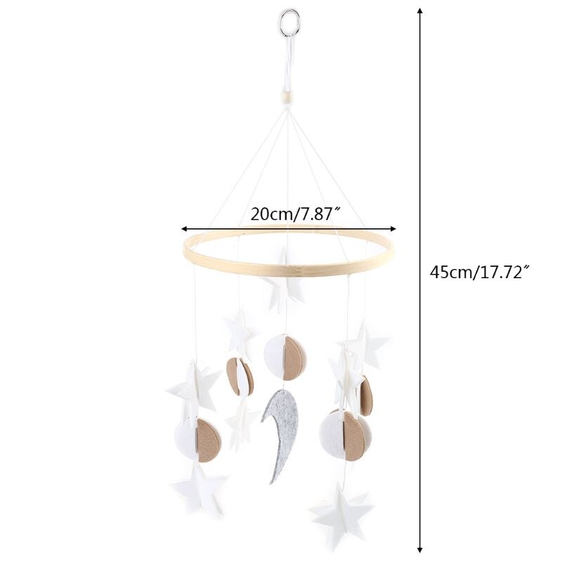 Baby Crib Felt Pendant Musical Mobile Rattle Infant Cot Wind Chime Bed Bell Toys