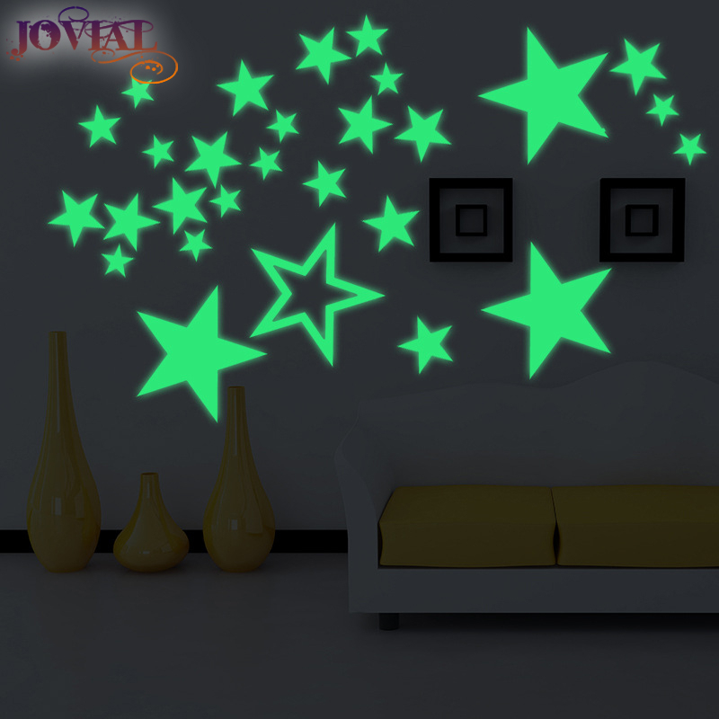 Wall Sticker Circle Moon Star Sun Combination Home Child Room Etoile Fluorescente Cartoon Glow In The Dark Beautify Decoration