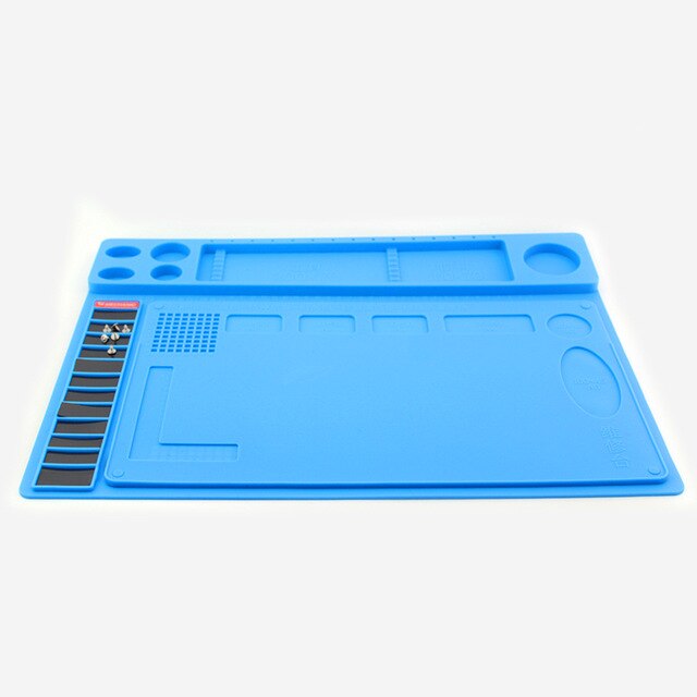 Heat-Resistant Silicone Pad Desk Magnetic Mat Platform With magnetic for PCB Phone Soldering Repair Station Work Insulation 500C: Default Title
