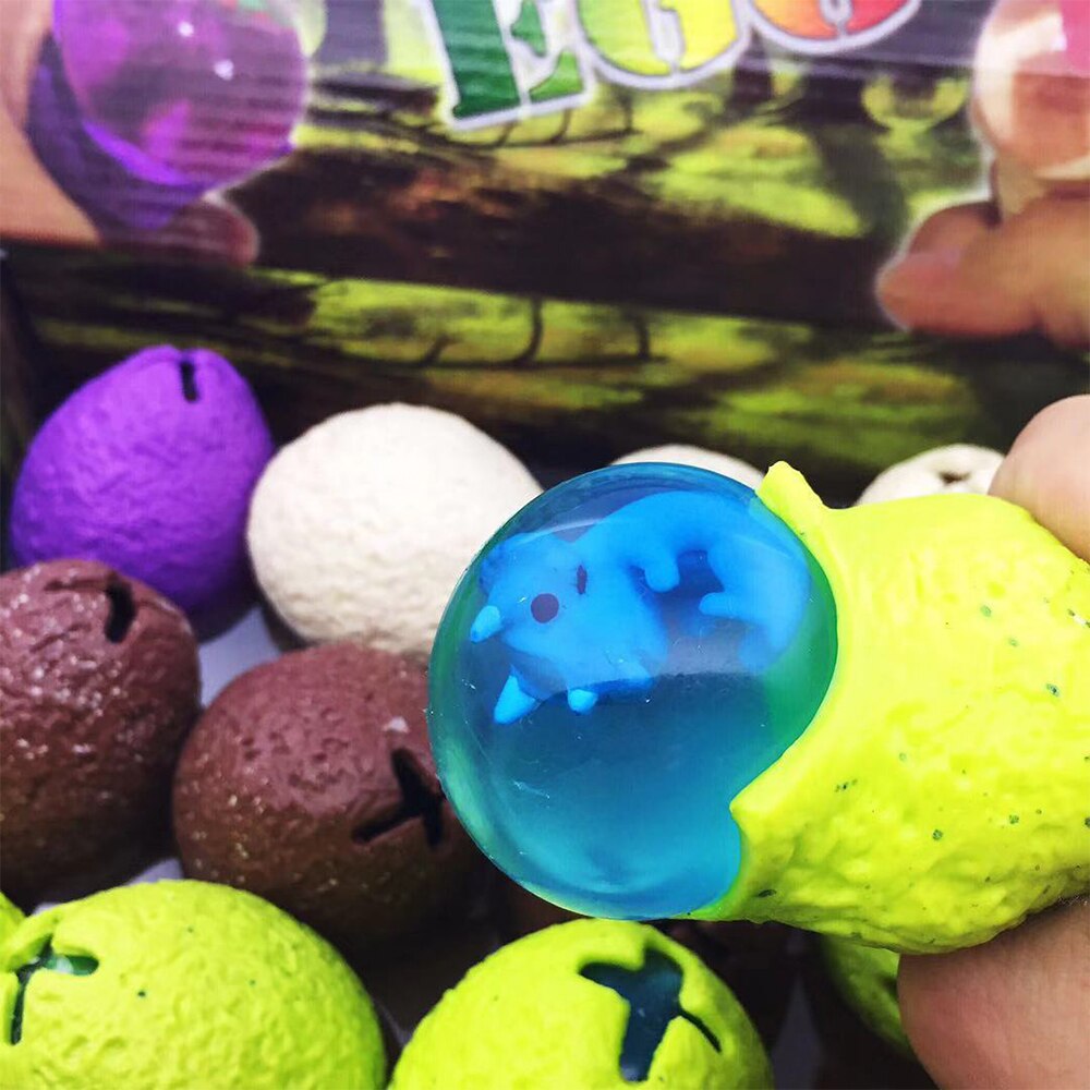 Dinosaure spongieux maille balle raisin compression soulagement Fidget autisme Stress jouets Anti-Stress dinosaure raisin balle enfants jouets J71