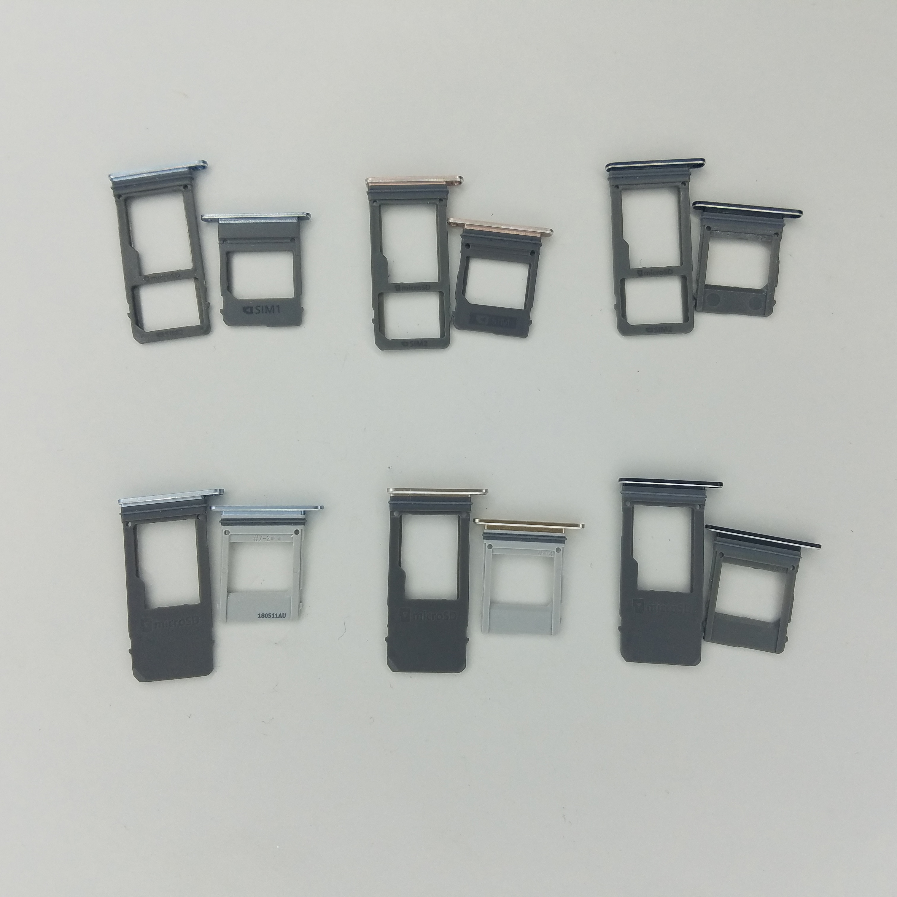 Für Samsung Galaxy A5 A7 A520 A520F A720 A720F Original Telefon Gehäuse Neue SIM Fach Adapter Micro SD Karte tray Halter