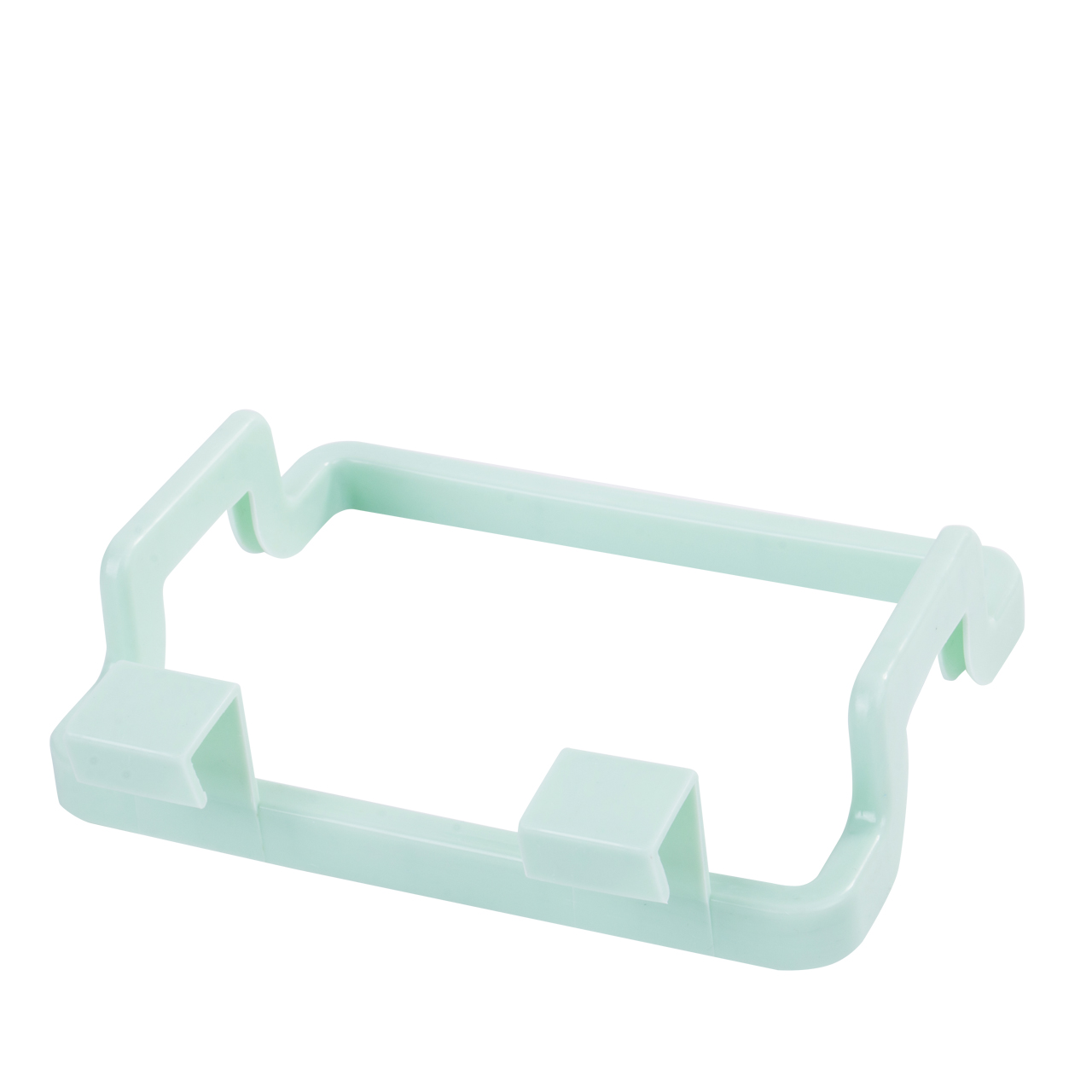 1pcs Portable Garbage Bag Kitchen Storage Hanging Trash Garbage Rubbish Kitchen Carrier Plastic Bag Bin Sack Hanger Holder: Green