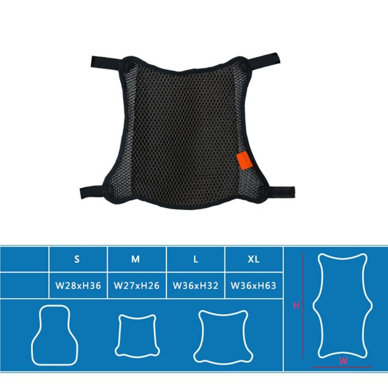 Motocicleta de verano transpirable Cool funda para cojín de asiento a prueba de sol aislamiento térmico montaje almohadilla de Aire Protección de asiento de moto
