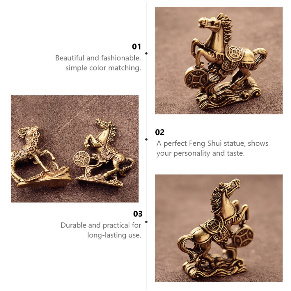 Copper Office Feng Shui Lucky Horse Ornaments Rich Horse Furnishings