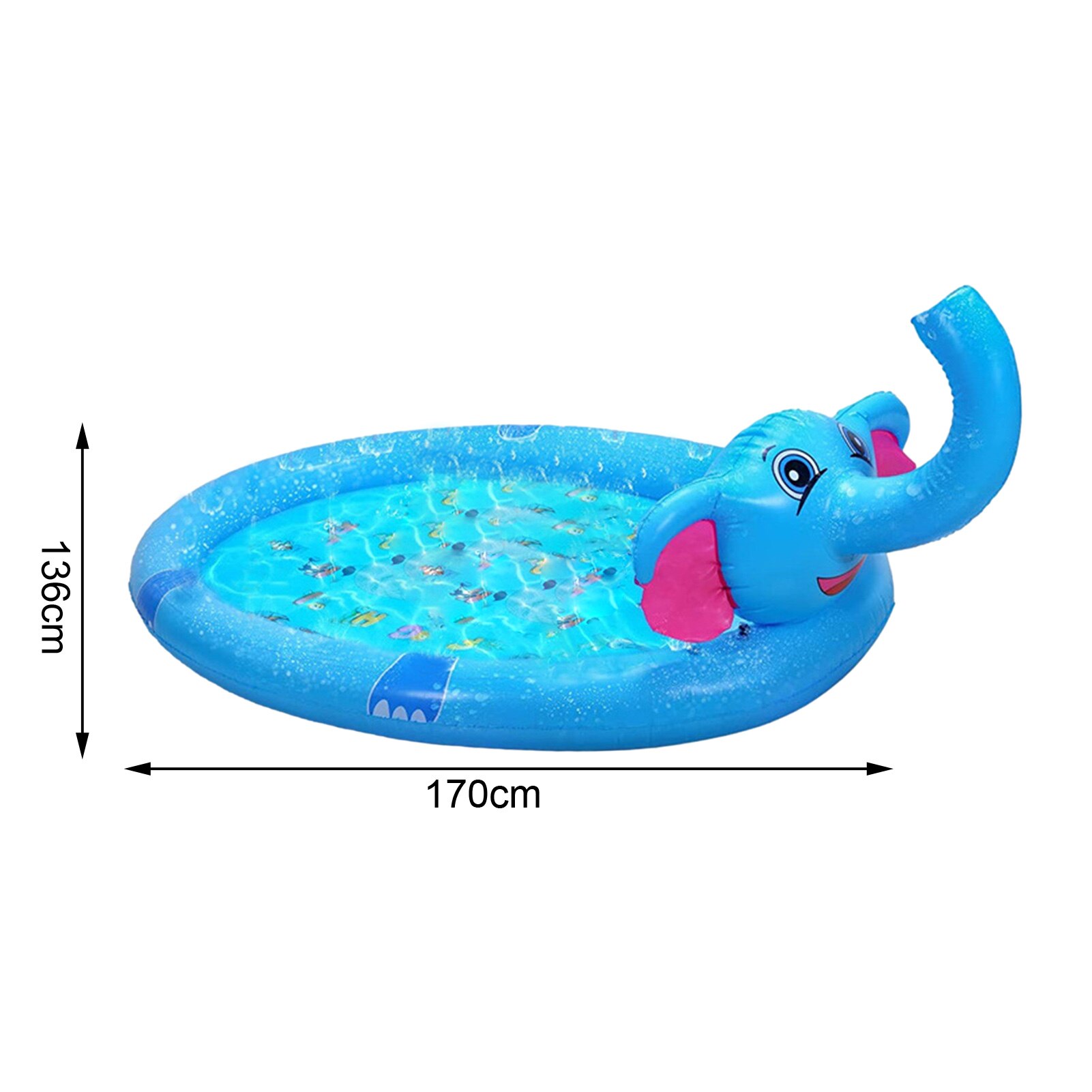 Nuova piscina gonfiabile a forma di elefante riutilizzabile in PVC pieghevole per irrigatore all&#39;aperto piscina per bambini giocattoli d&#39;acqua all&#39;aperto