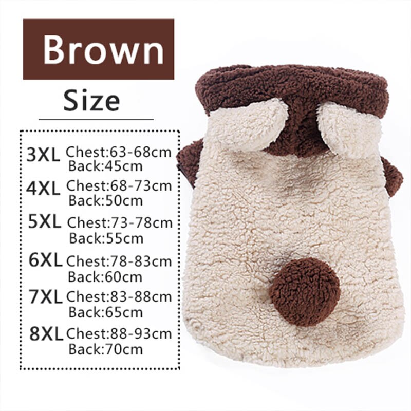 Ropa para perros grandes Golden Retriever, abrigo de talla grande para otoño e invierno, Sudadera con capucha para mascotas, disfraz para perros Pug: 5XL
