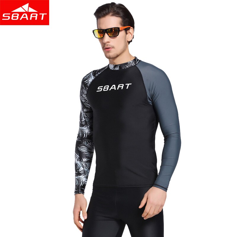 SBART Männer Lycra Schnorcheln Neoprenanzüge Hemd Langarm UV Schutz Schwimmen Surfen Tauchen Schnorcheln Neoprenanzüge Hemd Plus 3XL
