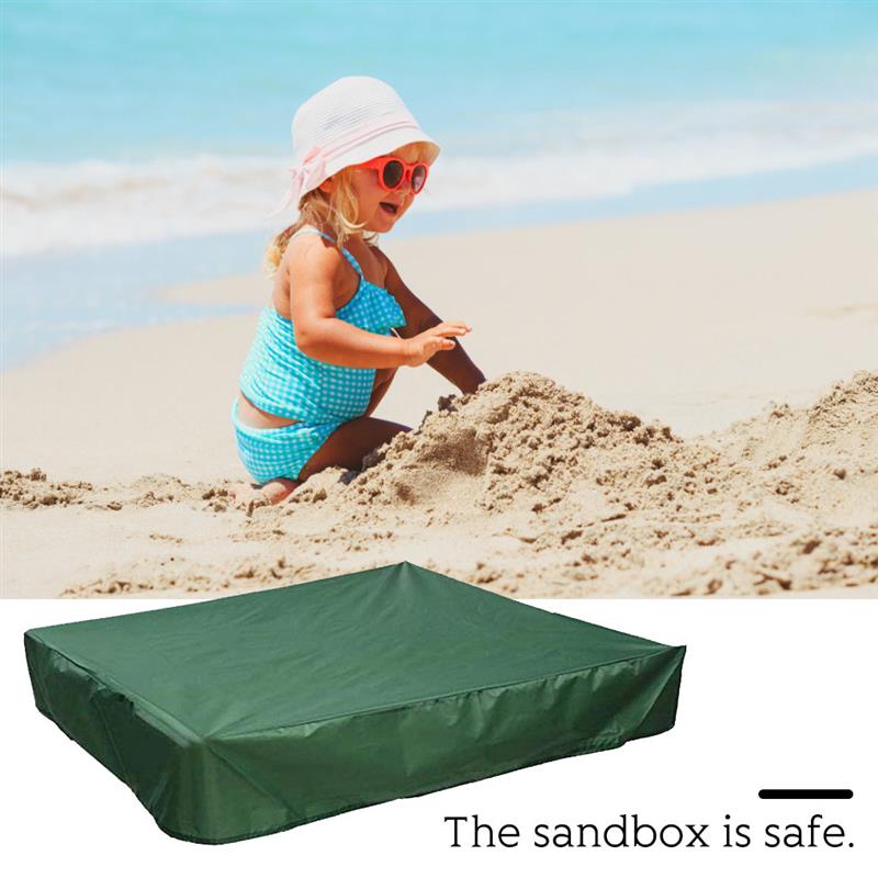 Abdeckung-funda para arenero cuadrada, cubierta impermeable para juegos de niños al aire libre, jardín, patio, arenero, cubierta antipolvo
