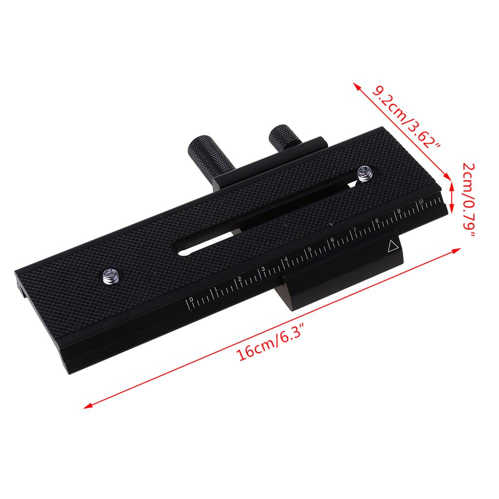 2 manier Beweegbare LP-01 Macro Focusing Rail Slider voor Canon Nikon Sony Pentax DSLR Camera 1/4 "Schroef scherpstellen Accessoires