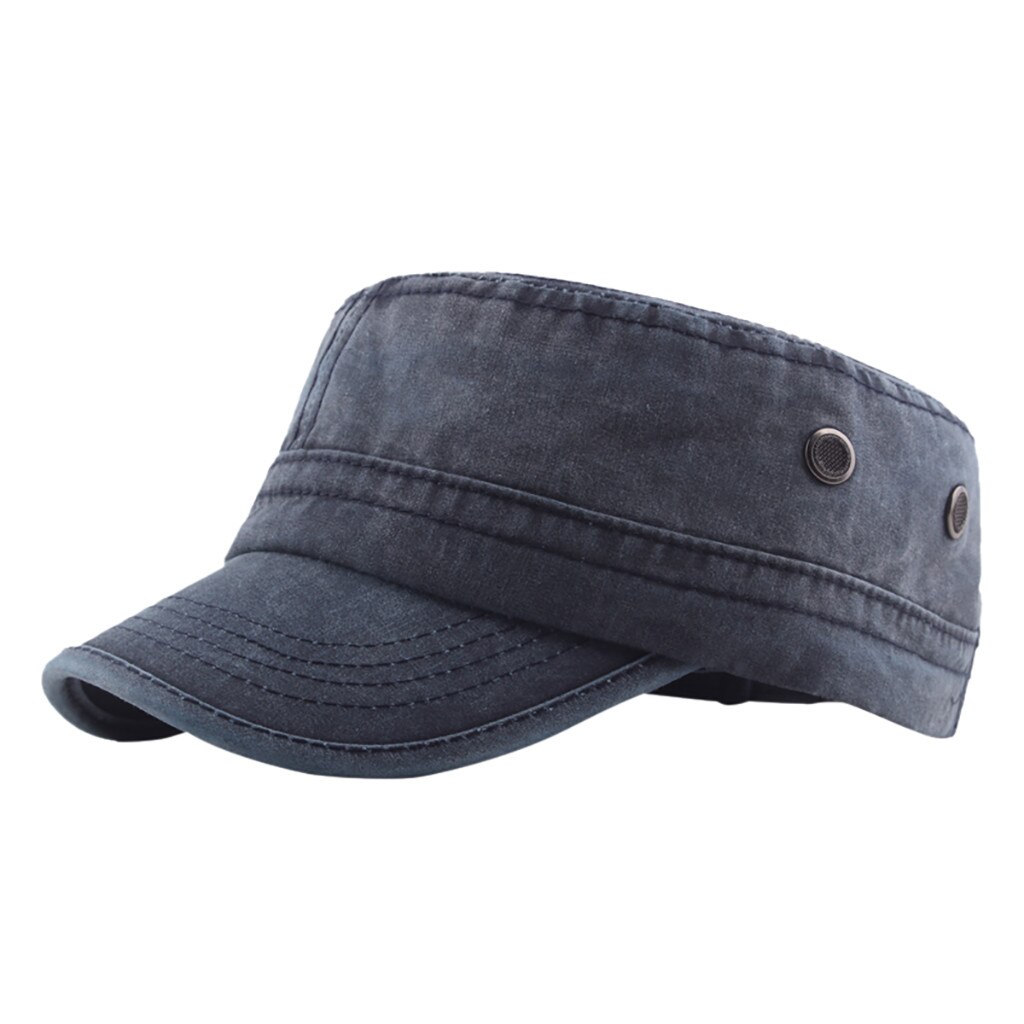 Men's And Women's Cap Vintage Beret Cap Flat Top Comfortable Breathable Cap Ladies Accessories Bufanda De Seda #LR3: Navy